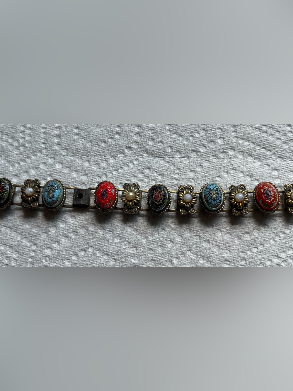 Vintage Moroccan Matrix Style Clasp Bracelet